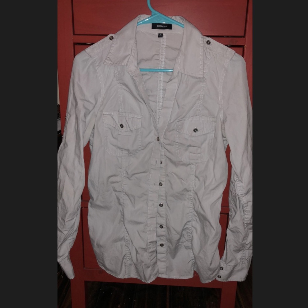 Express long sleeve button up shirt